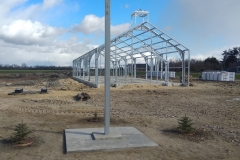 Konstrukcja kaplicy p.w. św. Ojca Pio w Rakowiskach 14 marca 2020 r. 